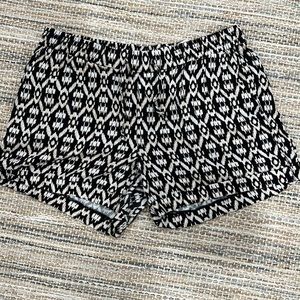 Drawstring Linen Blend Shorts